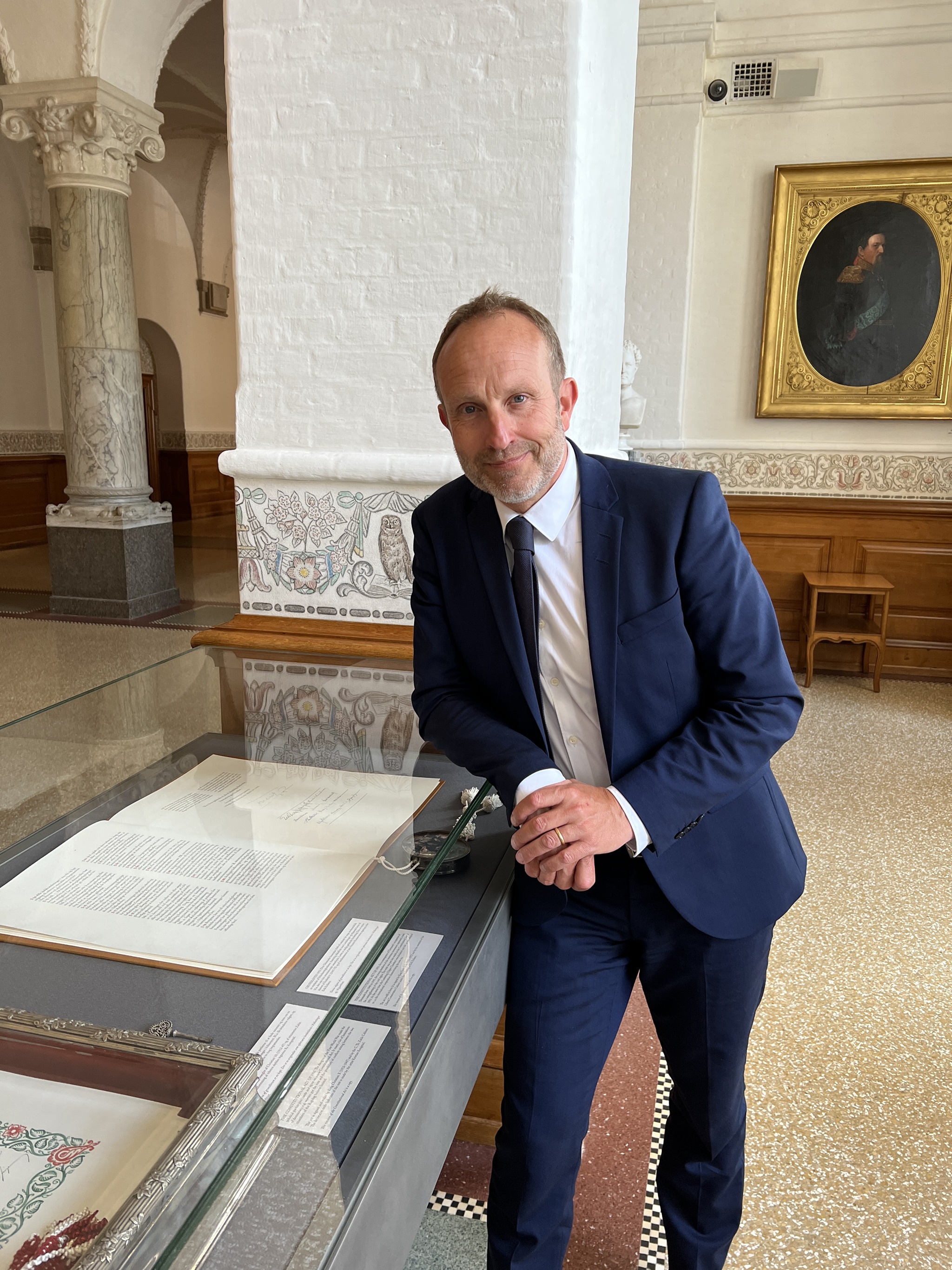 Martin Lidegaard ved Grundloven i Folketingets vandrehal