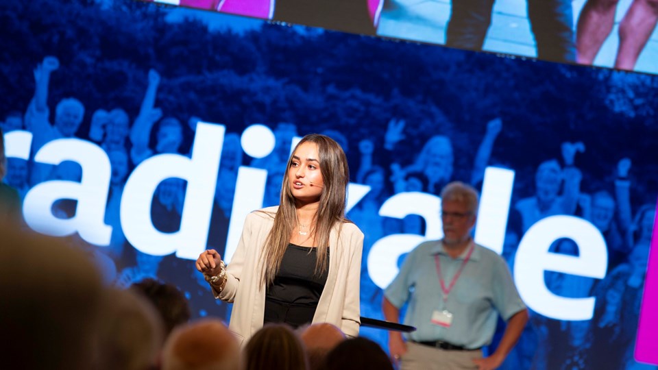 Hediye Temiz ved Radikale Venstres landsmøde 2021