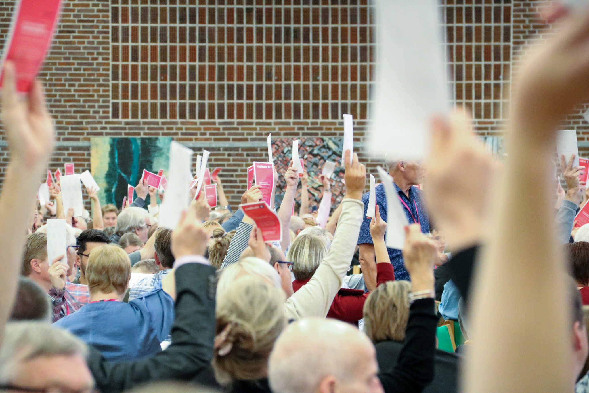 Radikale medlemmer stemmer om resolutioner ved Landsmødet