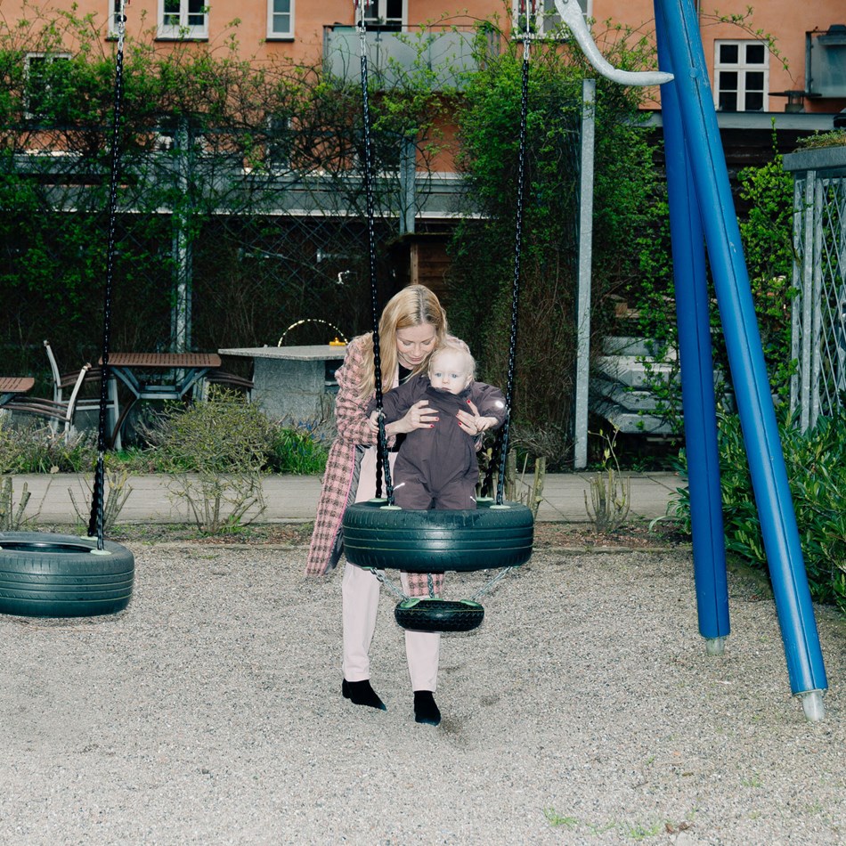 Sigrid Friis med sin datter Asta