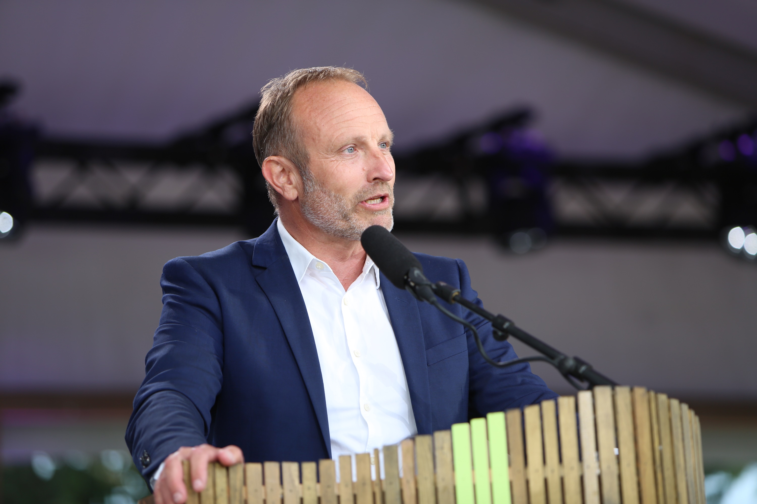 Martin Lidegaard holder tale ved Folkemødet 2023